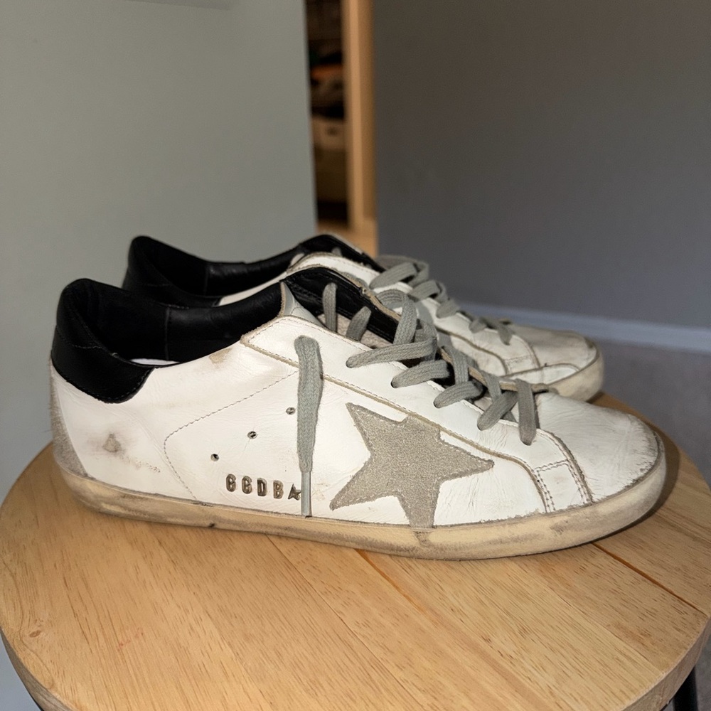 White and Gray golden goose Sneakers